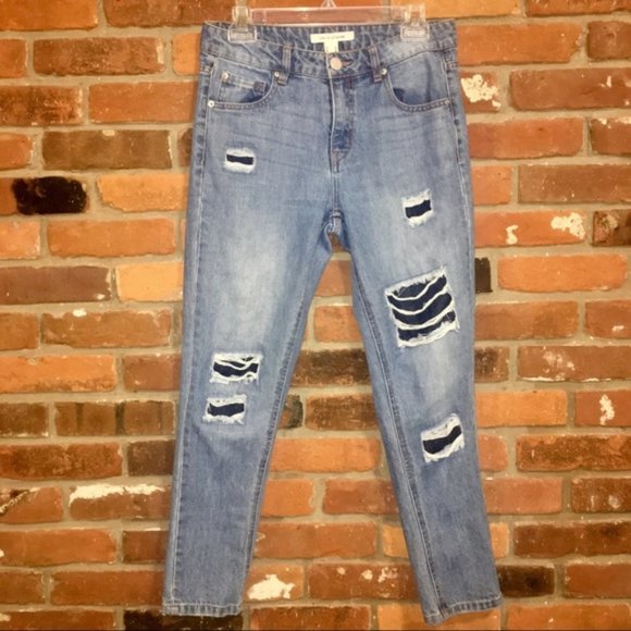 life in progress Denim - Life In Progress High-Rise Distressed Jeans 25